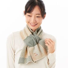 【 Aquascutum（アクアスキュータム）】キャンディーマフラー(WASH)