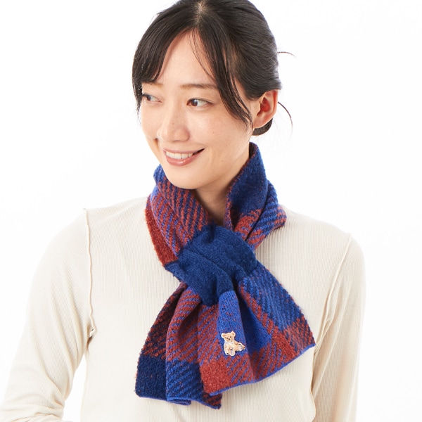 LANVIN en Bleu （ランバン オン ブルー）カシミヤウールマフラー(WASH