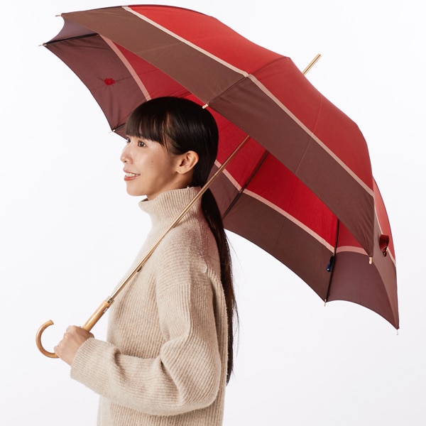 Aquascutum（アクアスキュータム） ロンドンガール柄 雨傘（長傘