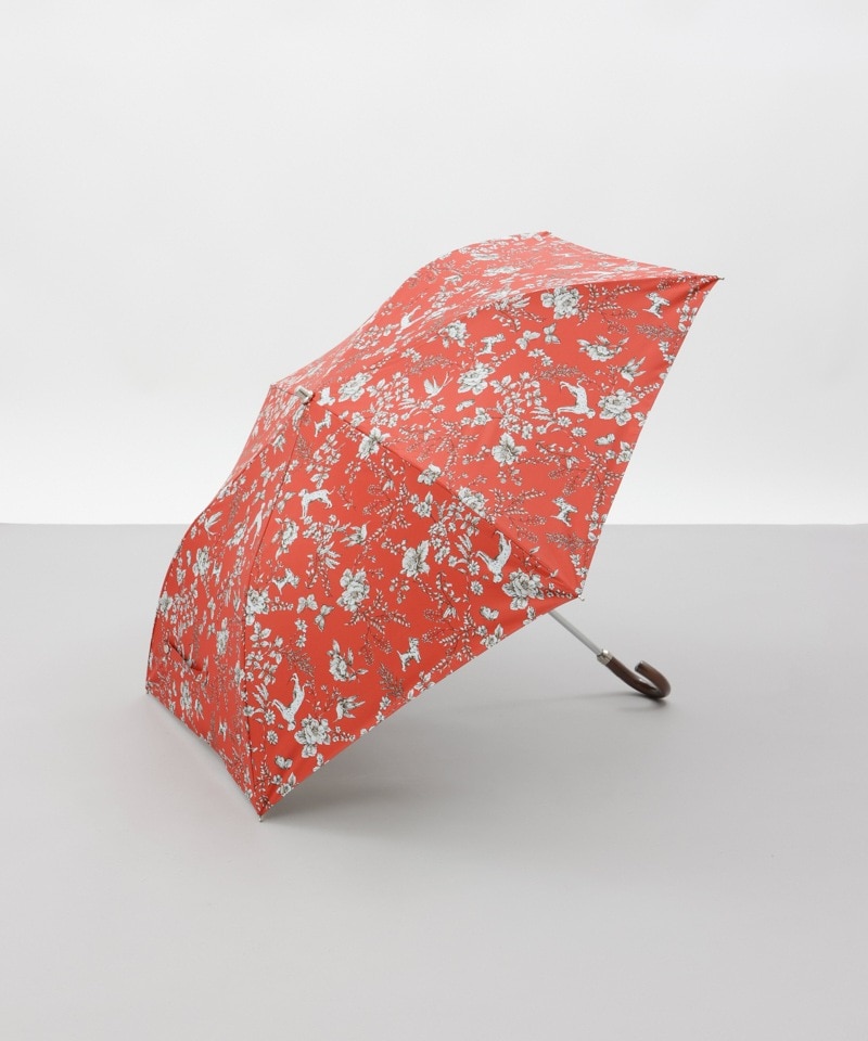 Aquascutum】ボタニカルプリント晴雨兼用傘（折りたたみ傘） | アクア
