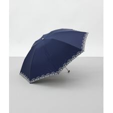 【 Aquascutum】エレガンス刺しゅう晴雨兼用傘（折りたたみ傘）