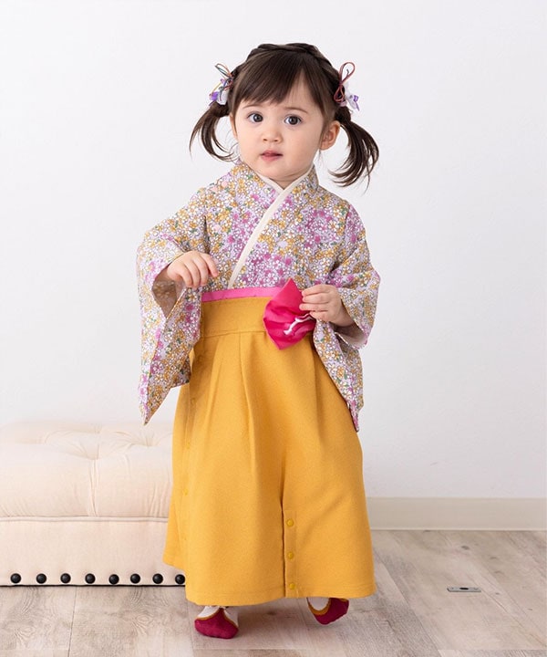 鈴✩.*˚プロフ必読　ベビー袴 mocmof モクモフ 袴 ロンパース ベビー服 子供服 和服 ベビー