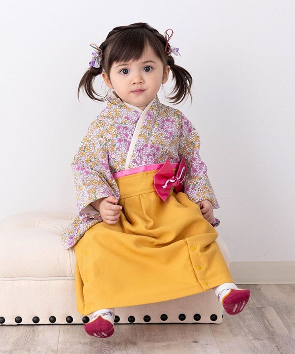 和柄ちりめん 袴ロンパース SweetMommy（スウィートマミー）の「和柄ちりめん 袴ロンパース