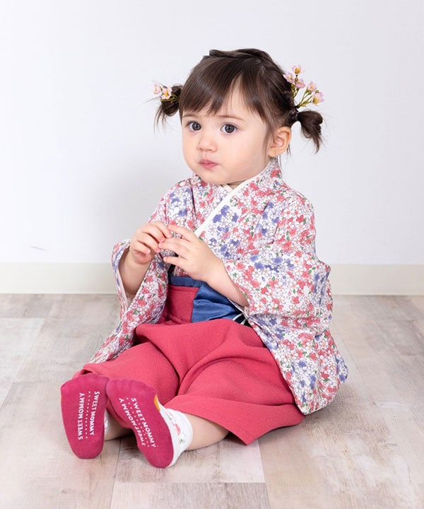 ベビー袴 袴ロンパース 和柄ちりめん | スウィートマミー(SWEET