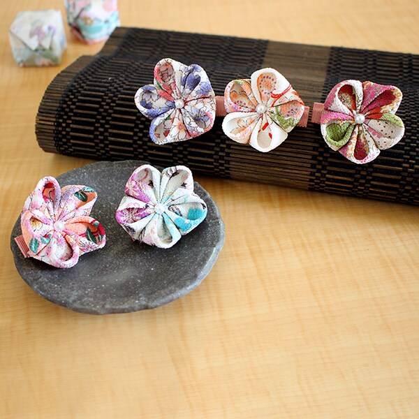 日本製 ベビー袴 アクセサリー つまみ細工 ヘア アクセサリー