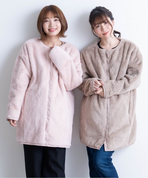 スウィートマミー（SWEET MOMMY）/抱っこ・おんぶ対応 リバーシブルボアコート ママコート 抱っこ・おんぶ対応 リバーシブルボアコート ママコート | スウィート