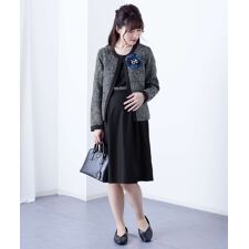 ツイード セットアップ スーツ （授乳対応/レディース/マタニティ）