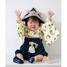 3WAY ちりめん　2ピース袴ロンパース [こどもの日 端午の節句 初節句] | スウィートマミー(SWEET MOMMY)