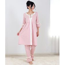 スウィートマミー(SWEET MOMMY)のマタニティ サテンパイピングパジャマ