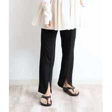 スウィートマミー(SWEET MOMMY)のさらさら センタースリット リブニットパンツ　[マタニティ 産前産後]