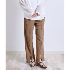 スウィートマミー(SWEET MOMMY)のさらさら センタースリット リブニットパンツ　[マタニティ 産前産後]