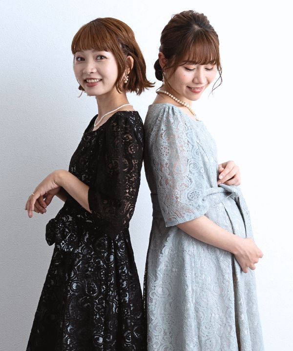 洗える】 フォーマル ドレス マタニティ 結婚式 ＜ロング丈有
