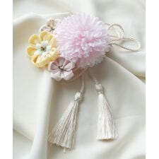 スウィートマミー(SWEET MOMMY)のつまみ細工 ヘアクリップ＆タッセルピン 2点セット　子どもから大人まで使える！