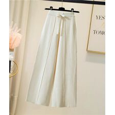 スウィートマミー(SWEET MOMMY)のセンターピンタック ニットワイドパンツ [マタニティ　産前産後]