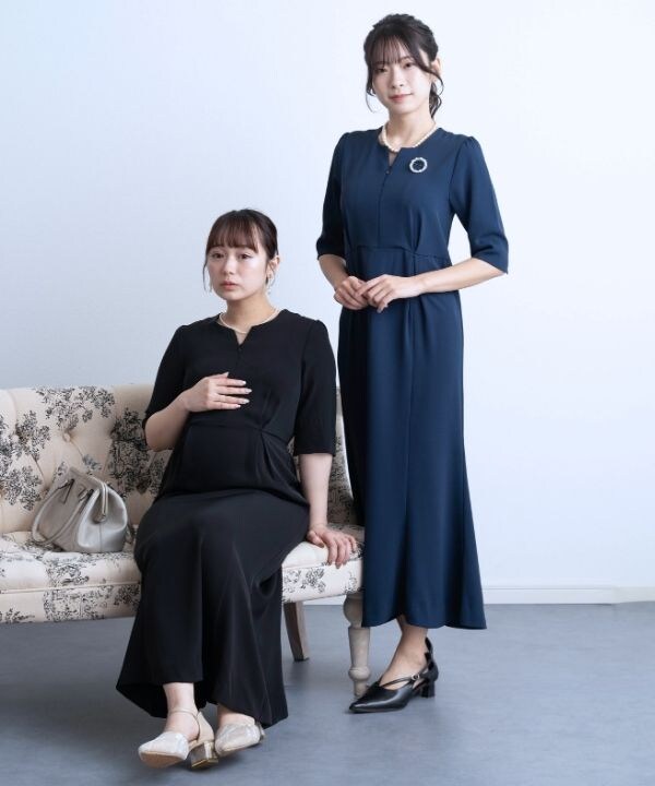 マーメイド ロング フォーマルワンピース [マタニティ 産前産後