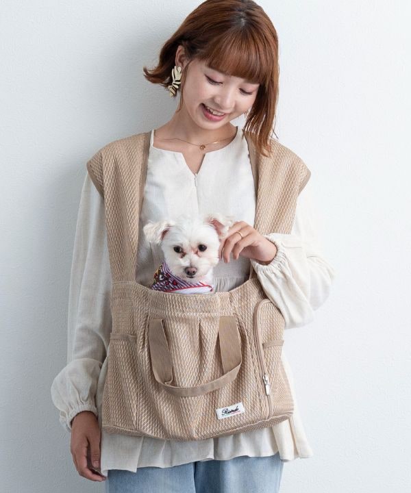 メッシュ 3way 抱っこ紐 丸洗い可！ ペットキャリー 小型犬 中型
