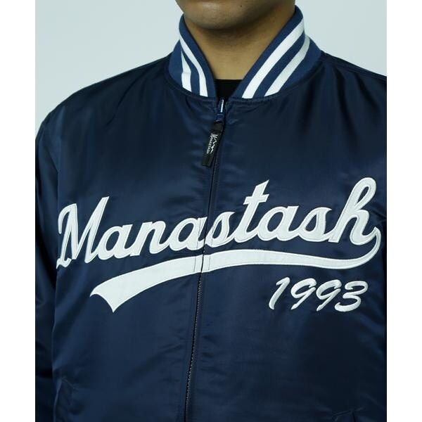 MANASTASH／REVERSIBLE NYLON VARSITY JACKET | マナスタッシュ