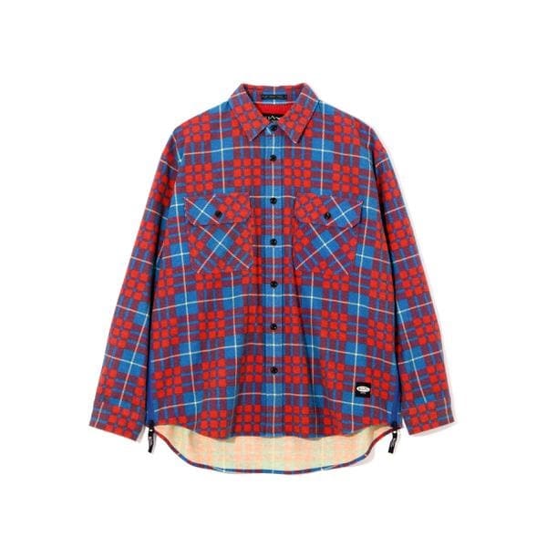 ma　フランネル MANASTASH／マナスタッシュ／ZIP FLANNEL SHIRTS／ジップフランネル