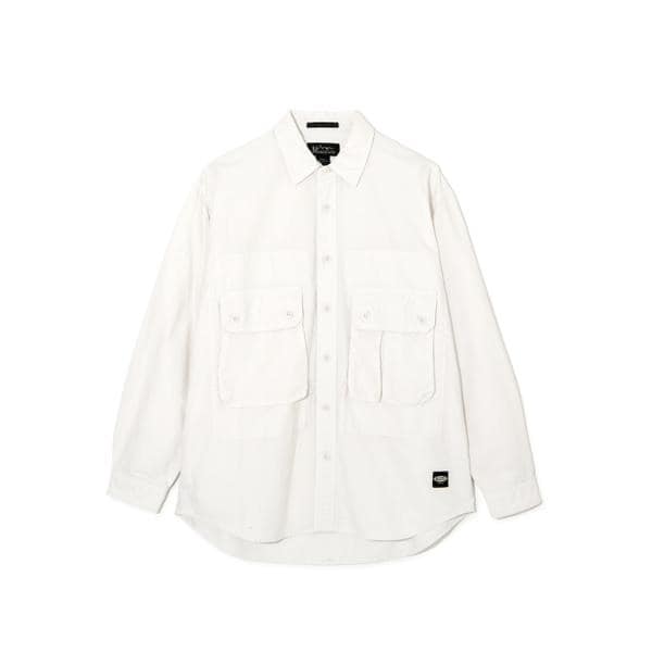 J.S.Homestead / Stead コットン / レーヨン オンブレオープンシャツ