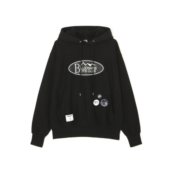 [�}���C]×BILLIONAIRE BOYS CLUB�^ BBC MOUNTAIN LOGO HOODIE/�}�i�X�^�b�V���iManastash�j �u���b�N
