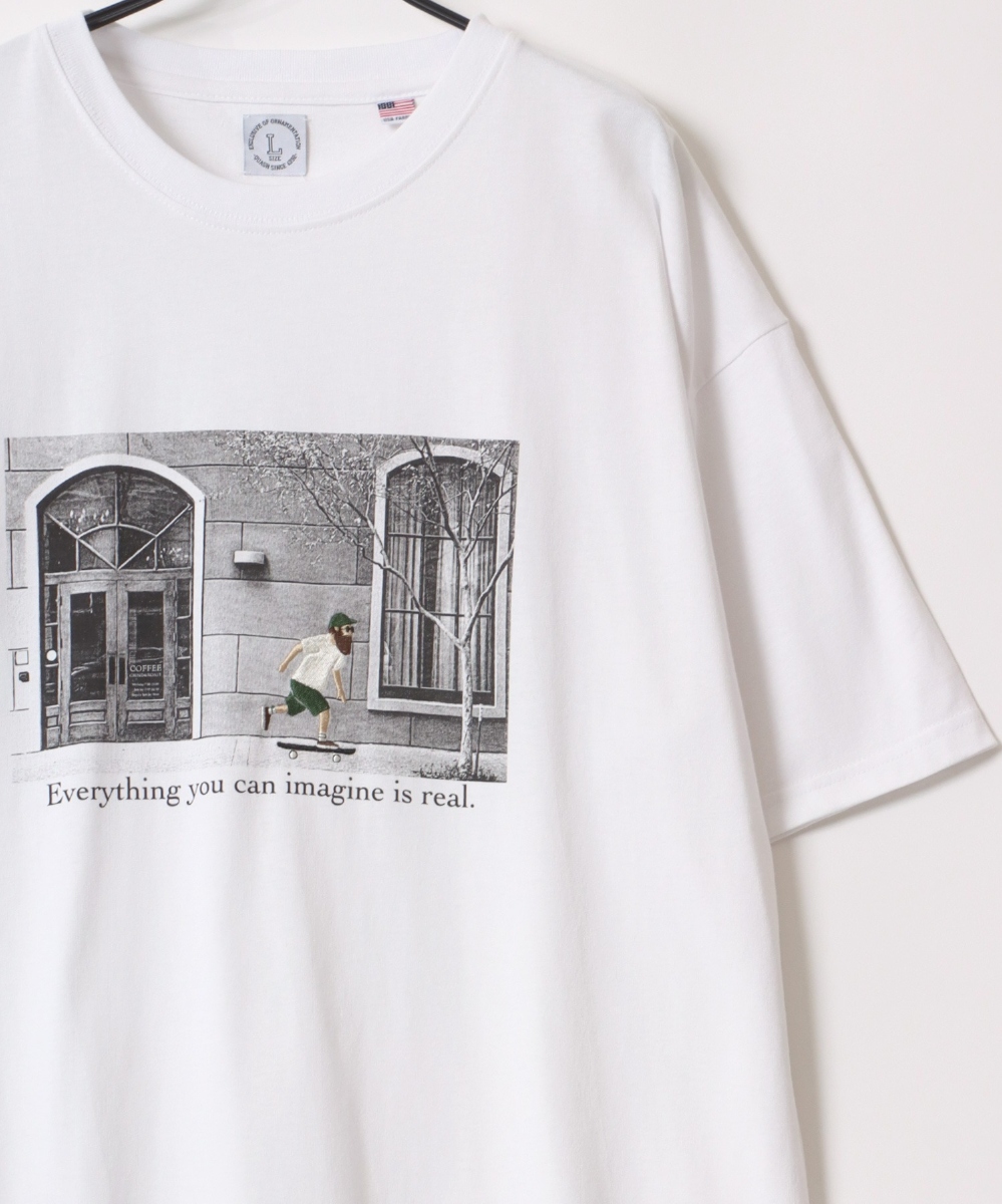 オーバーサイズ USAコットン フォト ワンポイント刺繍 半袖Tシャツ ラザル(Lazar) 011-272-0460 ファッション通販  マルイウェブチャネル