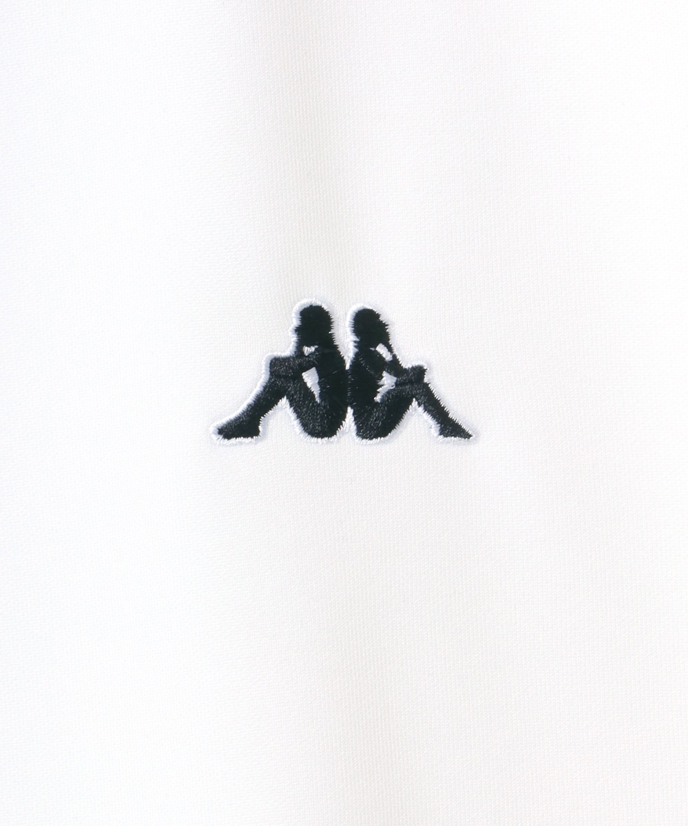 オーバーサイズ 袖ライン ロゴ ワンポイント刺繍 ハーフジップ 半袖 