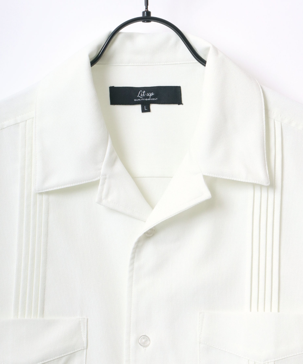 オーバーサイズ キューバシャツ/オープンカラー 半袖シャツ ラザル(Lazar) 218-330-0221 ファッション通販  マルイウェブチャネル