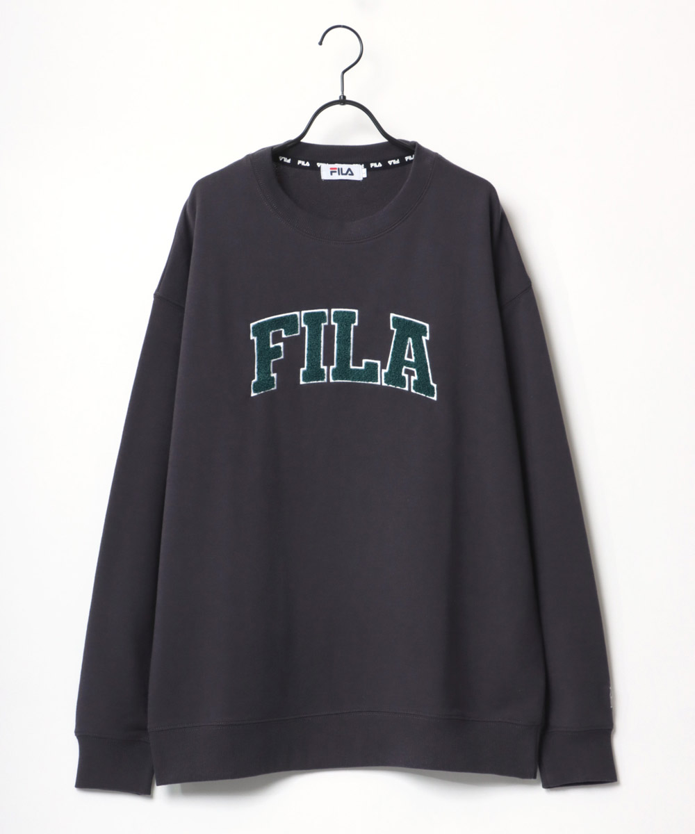 FILA/フィラ 別注 オーバーサイズ カレッジロゴ スウェット レディース