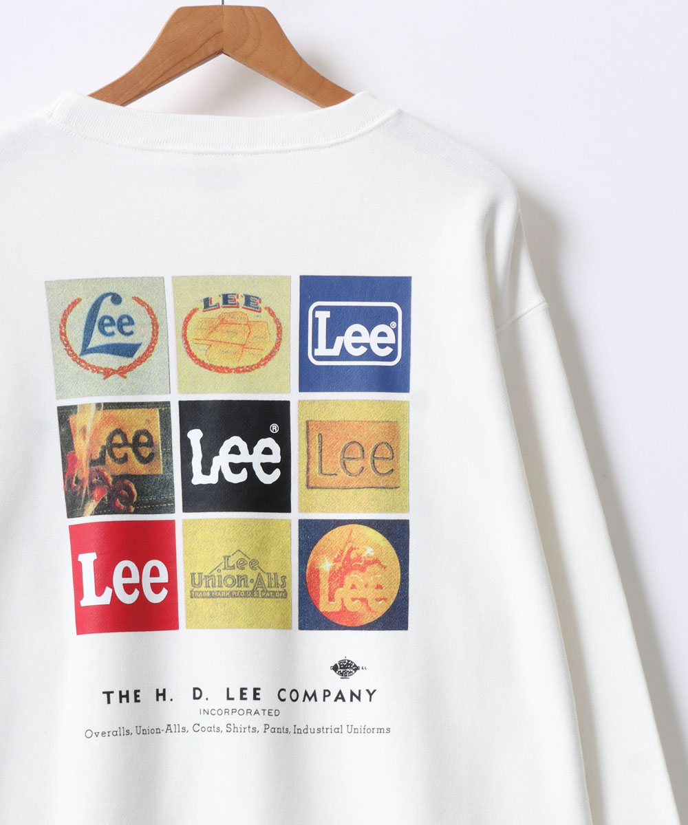 Lee/リー オーバーサイズ 裏毛 バックプリント ロゴ ワンポイント刺繍