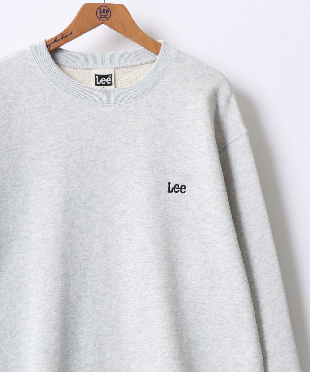 Lee/リー オーバーサイズ 裏毛 バックプリント ロゴ ワンポイント刺繍