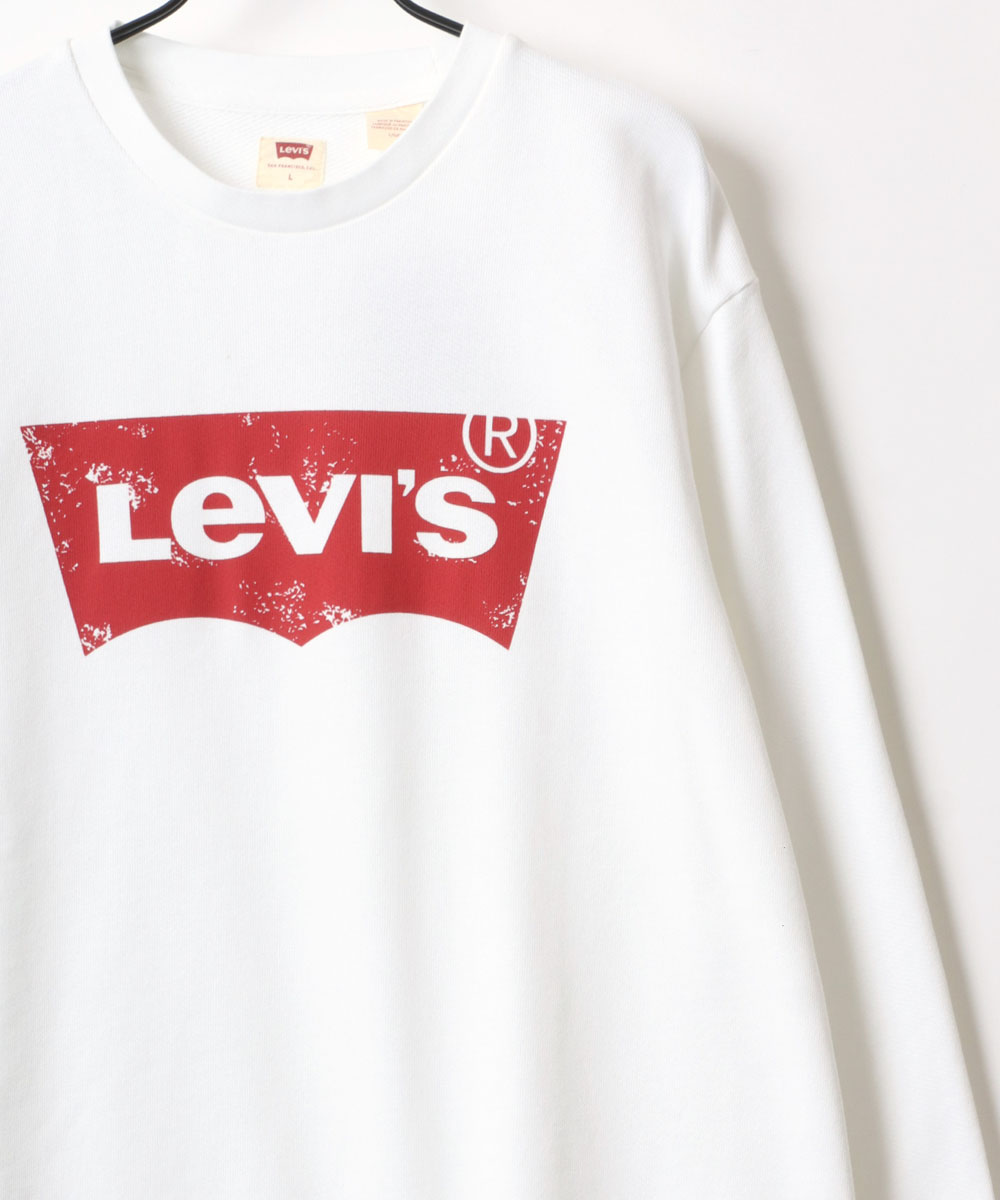 Levi's/リーバイス 裏毛 バットウイング ロゴ プリント スウェット