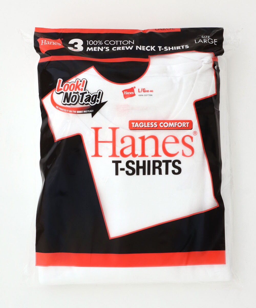 hanes 安い tシャツ 半袖 クルーネック 3枚入