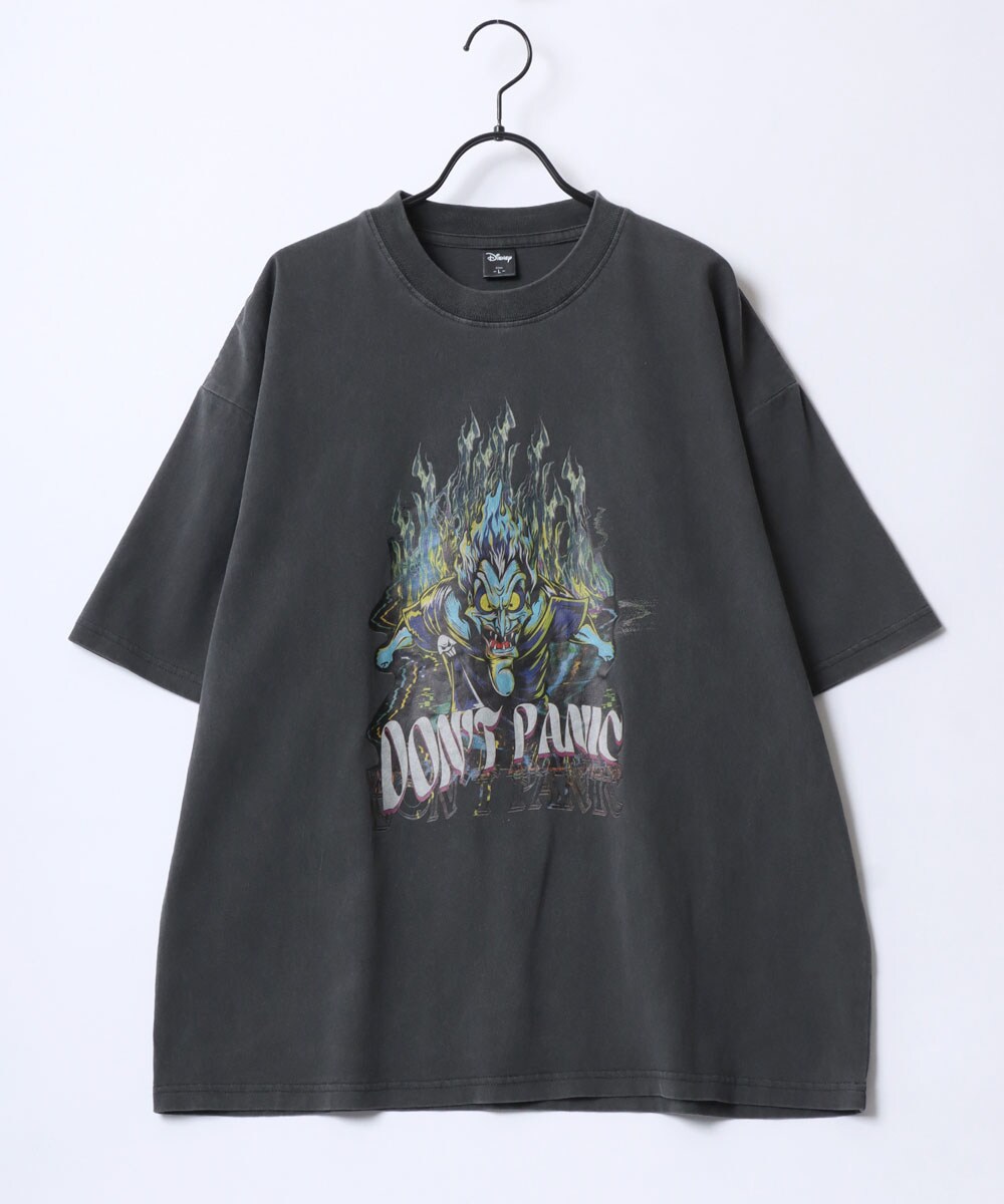 ミッキーマウスヴィランズオーバーサイズ半袖Tシャツヴィンテージ加工