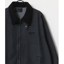 襟コーデュロイ デニムジャケット ハンティングジャケット