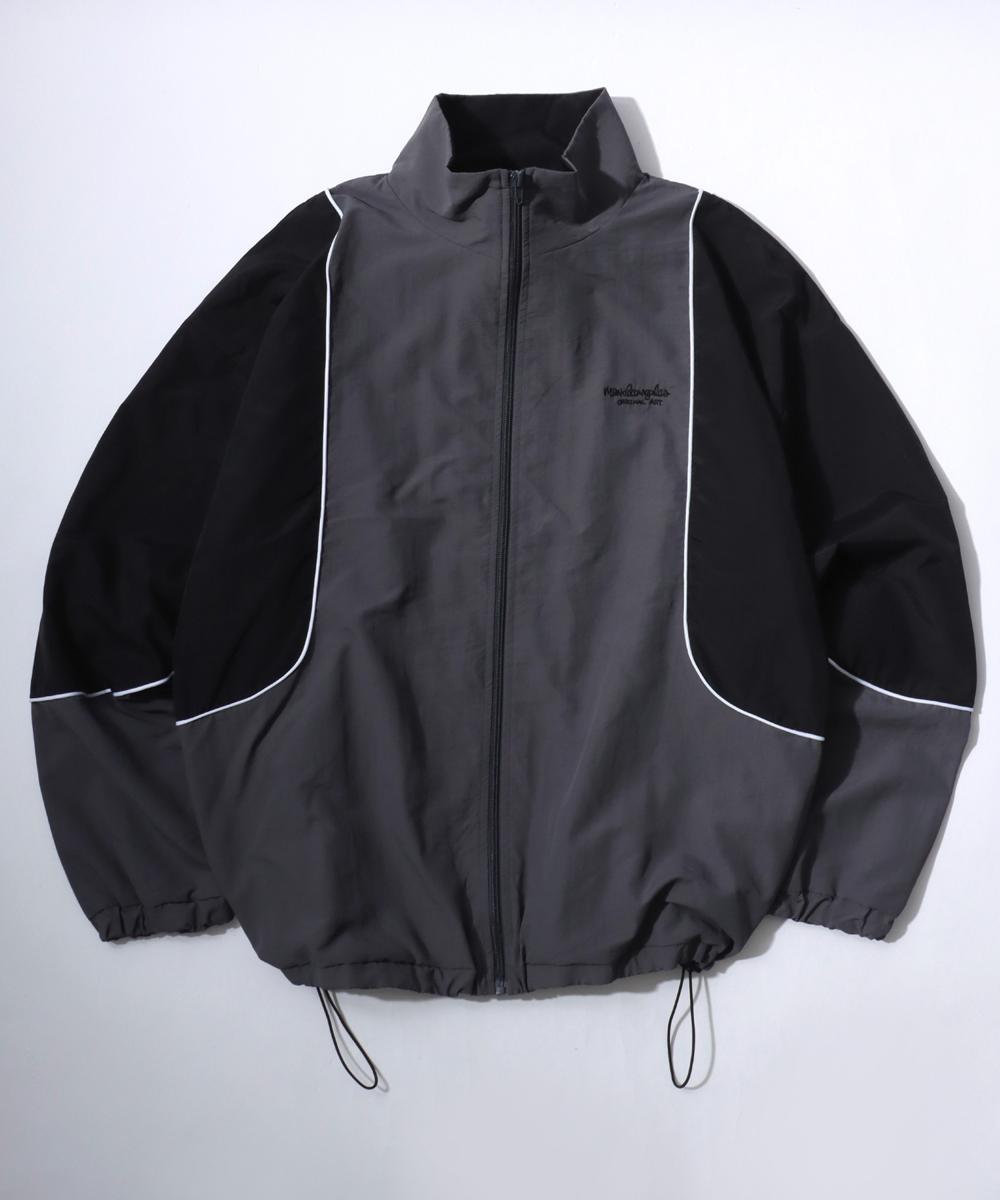 スポーティなナイロンジャケット】 パイピング トラックジャケット