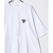 【ハート柄のワンポイント刺繍入り】 半袖 Tシャツ レディース メンズ