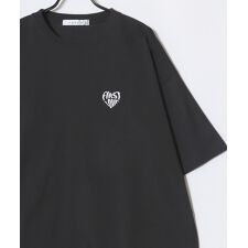 【ハート柄のワンポイント刺繍入り】 半袖 Tシャツ レディース メンズ