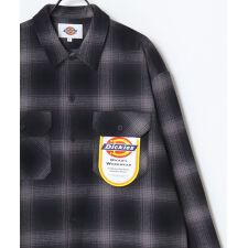 ディッキーズ(Dickies)の【ふんわり起毛のチェックシャツ】 ピーチツイル チェック ワークシャツ オンブレチェックシャツ