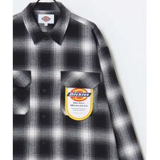 ディッキーズ(Dickies)の【ふんわり起毛のチェックシャツ】 ピーチツイル チェック ワークシャツ オンブレチェックシャツ