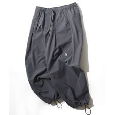 【 撥水 UVカット ストレッチ 】 ワイド タック バルーンパンツ イージーパンツ