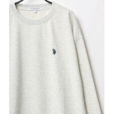 ユーエスポロアッスン(U.S. POLO ASSN.)の【ホースマンのワンポイント刺繍】 裏毛 スウェット トレーナー 長袖 トップス プルオーバー