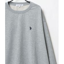 ユーエスポロアッスン(U.S. POLO ASSN.)の【ホースマンのワンポイント刺繍】 裏毛 スウェット トレーナー 長袖 トップス プルオーバー