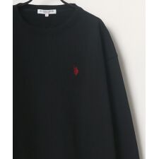 ユーエスポロアッスン(U.S. POLO ASSN.)の【ホースマンのワンポイント刺繍】 裏毛 スウェット トレーナー 長袖 トップス プルオーバー