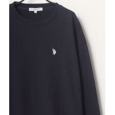 ユーエスポロアッスン(U.S. POLO ASSN.)の【ホースマンのワンポイント刺繍】 裏毛 スウェット トレーナー 長袖 トップス プルオーバー