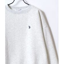 ユーエスポロアッスン(U.S. POLO ASSN.)の【ホースマンのワンポイント刺繍】 裏起毛 スウェット トレーナー レディース