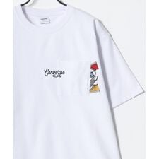 【 UVカット 吸水速乾 】 オールスター ロゴ ワンポイント刺繍 ポケット 半袖 Tシャツ