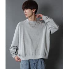 【あたたかい裏起毛】 ワイドシルエット スウェット シャツ トレーナー