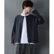 【張りのあるガータージャガード】 ガータージャガード メンズ カーディガン