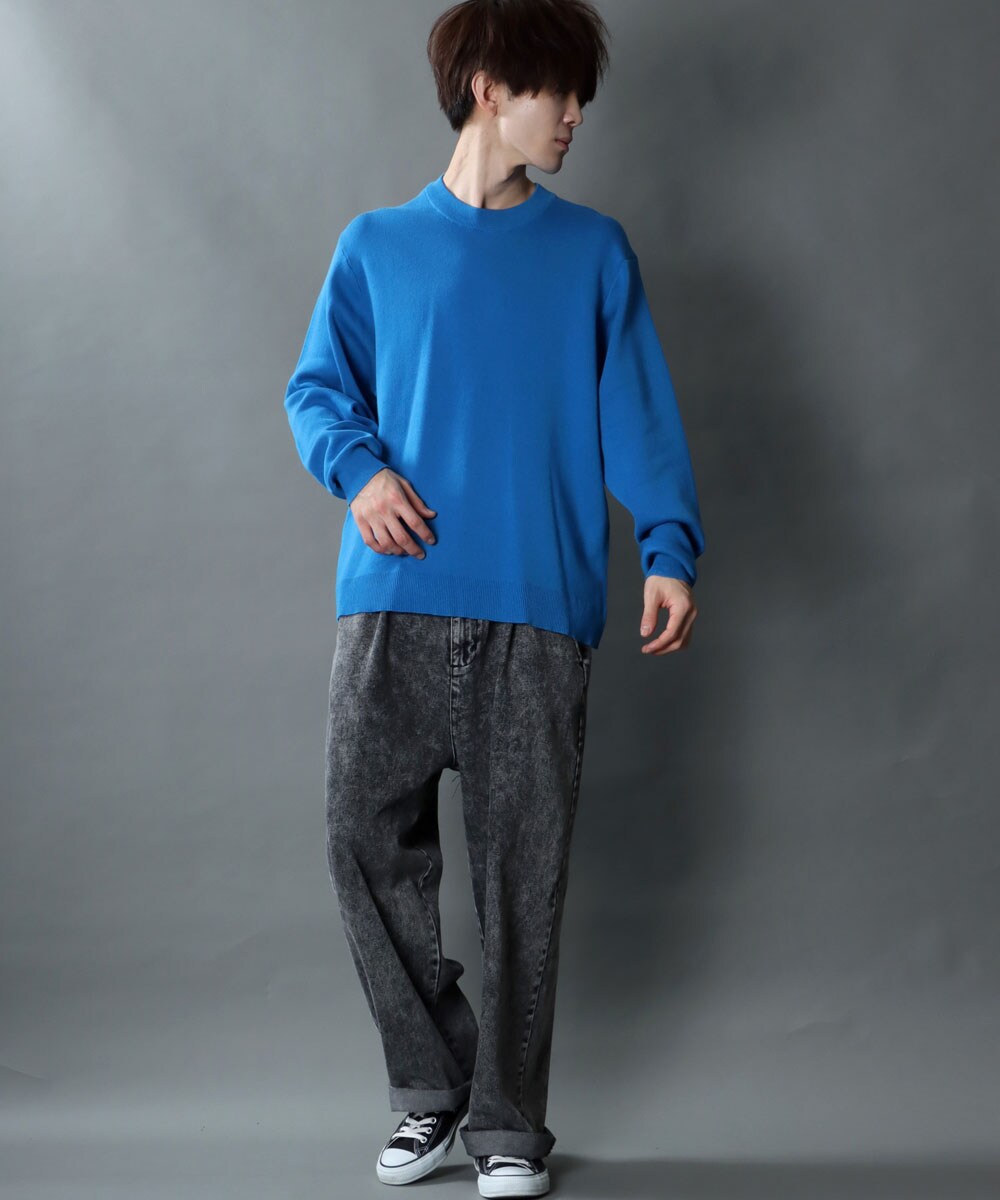 新品▼ニコル　NICOLE　畦編み　リブ編み　ニット　セーター　メリノウール　48　Lサイズ　黒　ブラック　クルーネック　TRES WOOL リブ編み ハイネックニット｜ニット｜ニコル公式通販サイト｜NICOLE