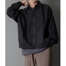 【スマートに写るフライフロント】 比翼 フロント 刺繍 ブルゾン シャツジャケット